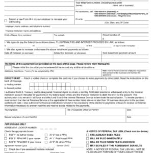 Form 433d IRS Payment Plans