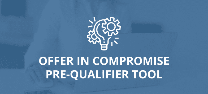 offer in compromise pre-qualifier tool